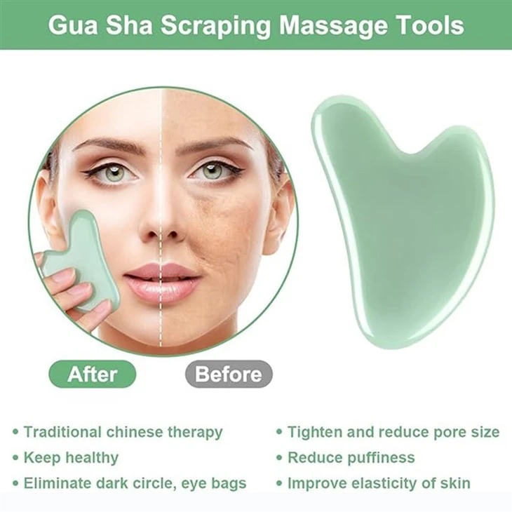 Jade Stone Facial Gua Sha Board factory