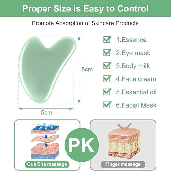 Jade Stone Facial Gua Sha Board suppliers